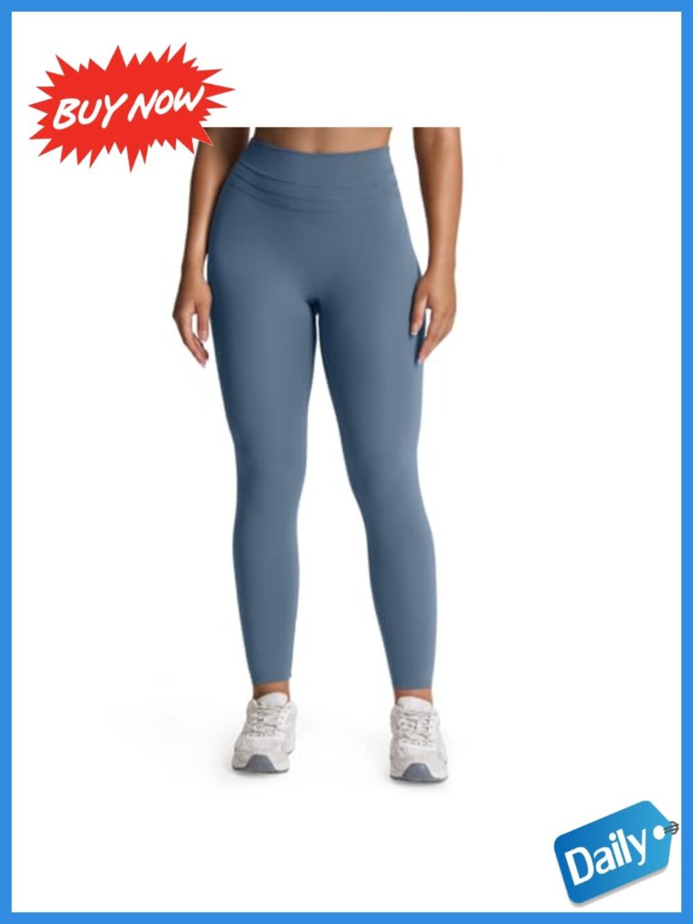 High Waisted Yoga Leggings Nylon Spandex Tummy Control Ruching Gym Workout
